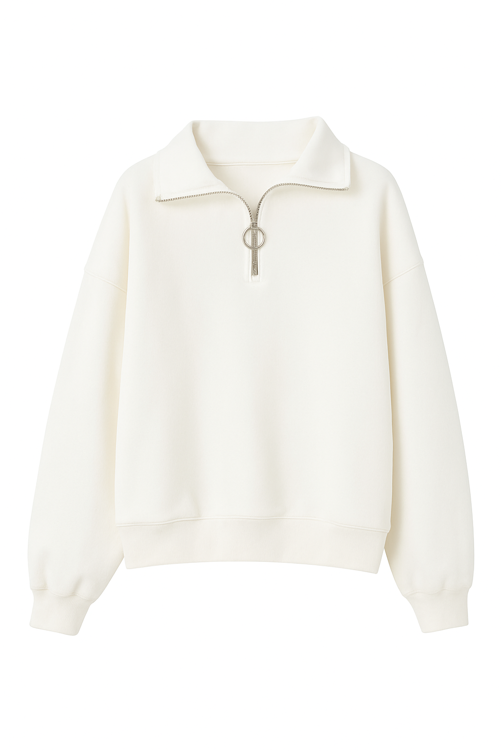 OVERSIZED QUARTER-ZIP SWEATSHIRT