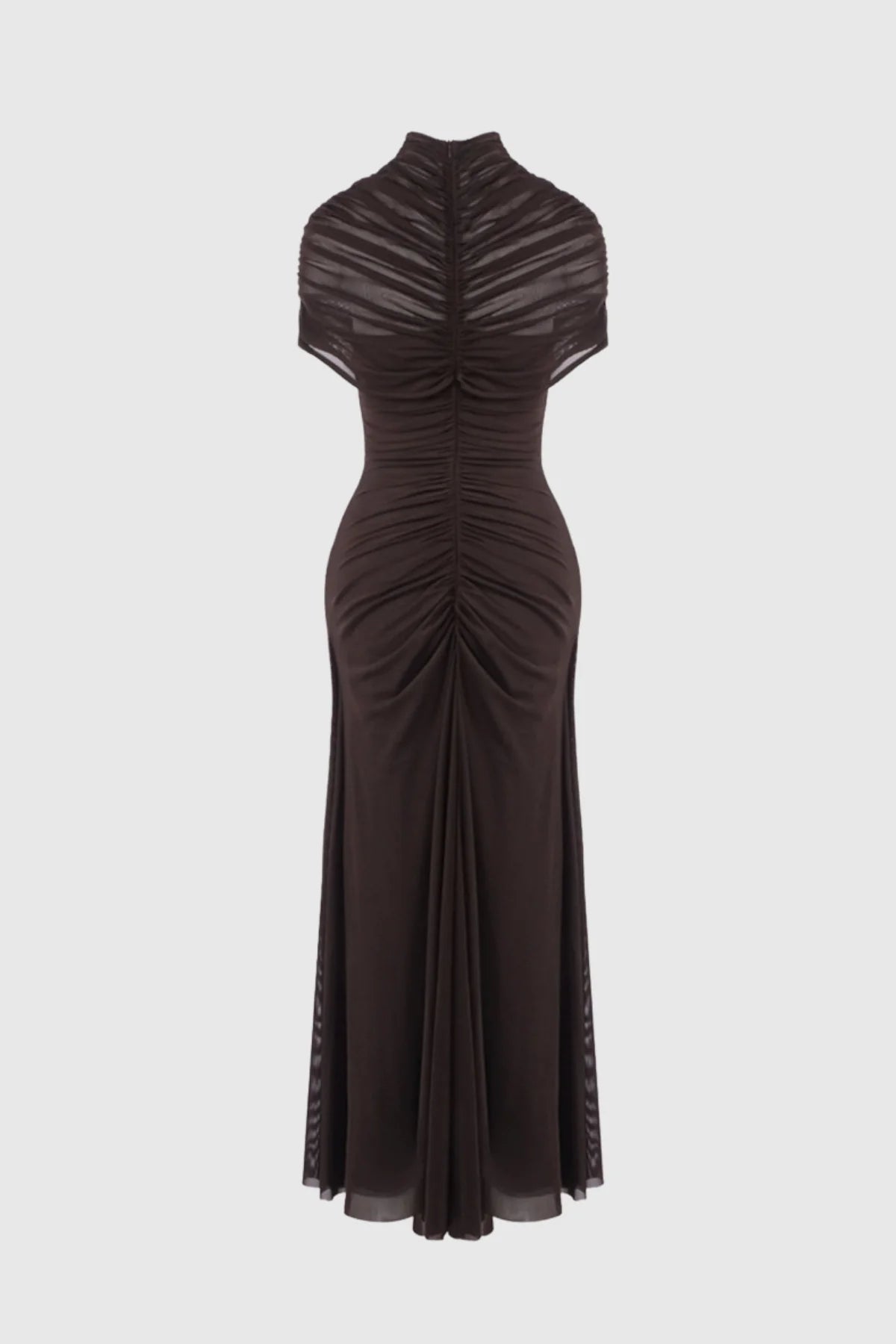 ASYMMETRIC CUT-OUT MAXI DRESS