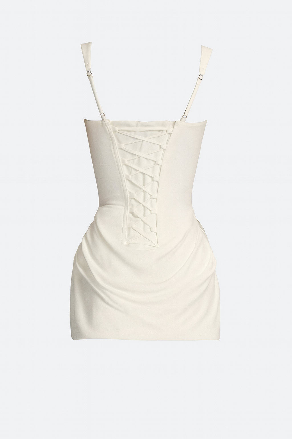 SCULPTED RUCHED MINI DRESS