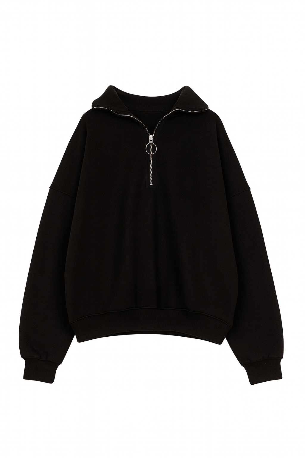 OVERSIZED QUARTER-ZIP SWEATSHIRT