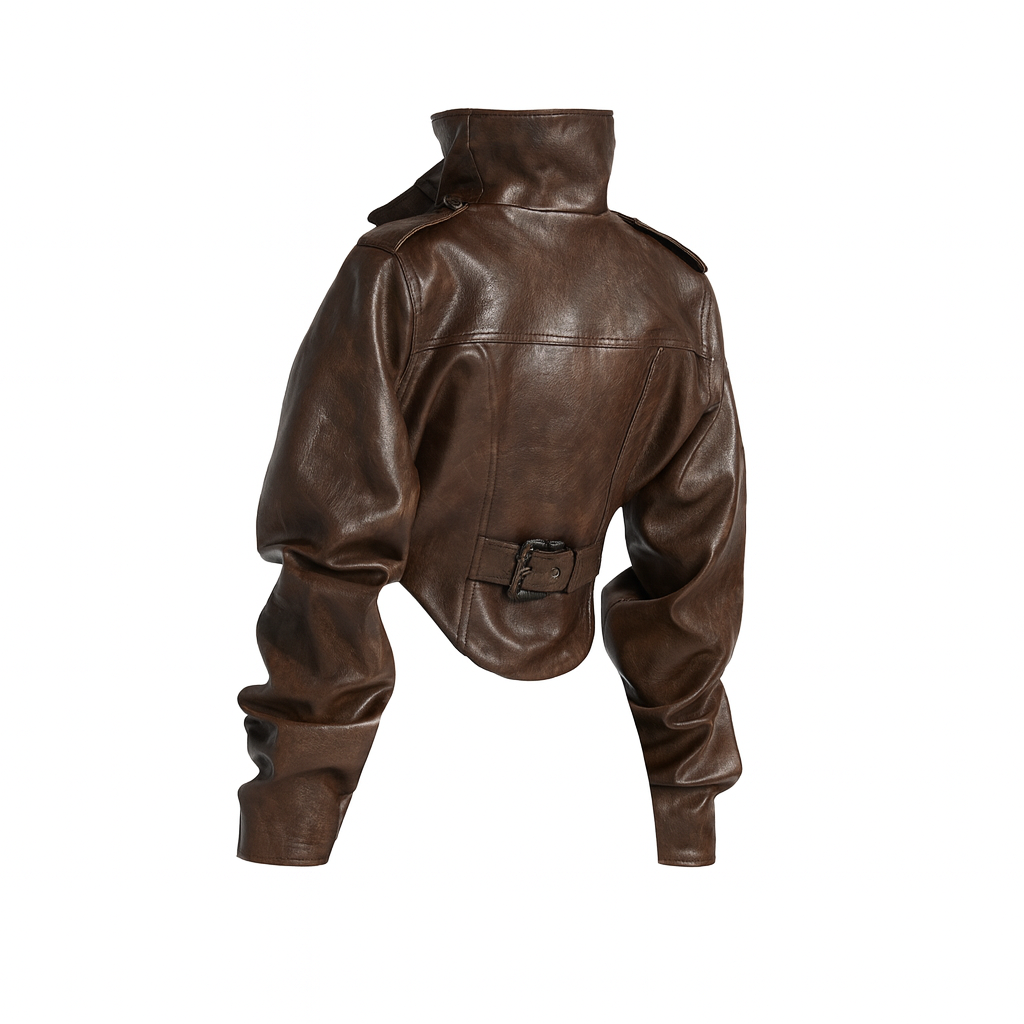 VINTAGE STRUCTURED LEATHER JACKET