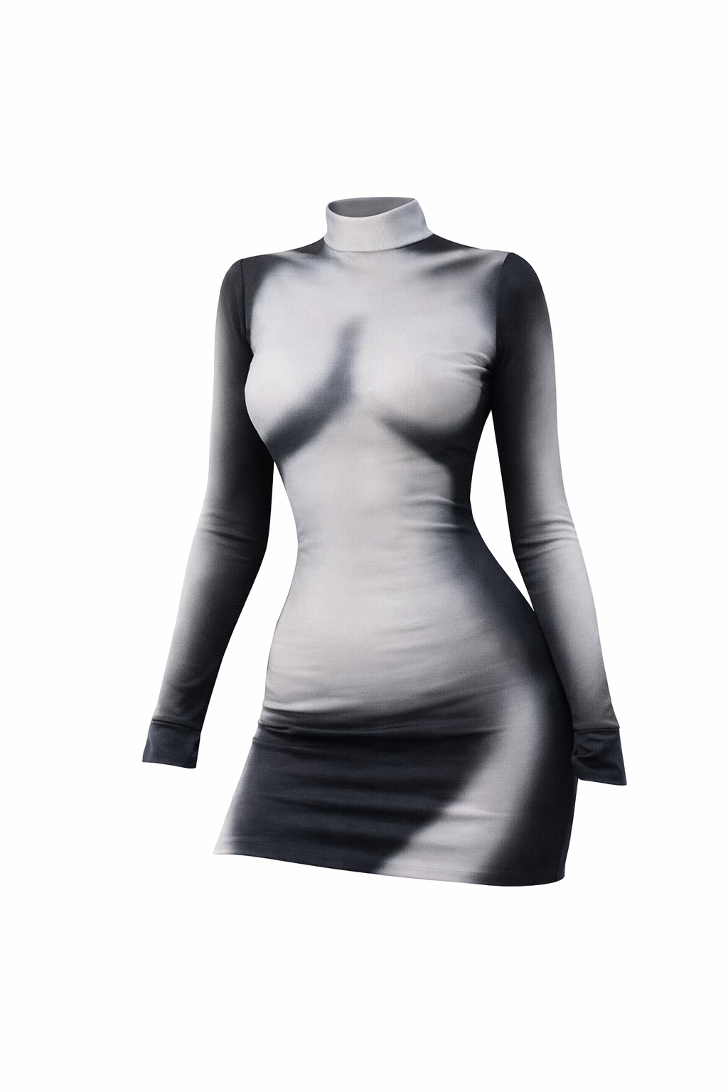 CONTOUR PANEL MINI DRESS