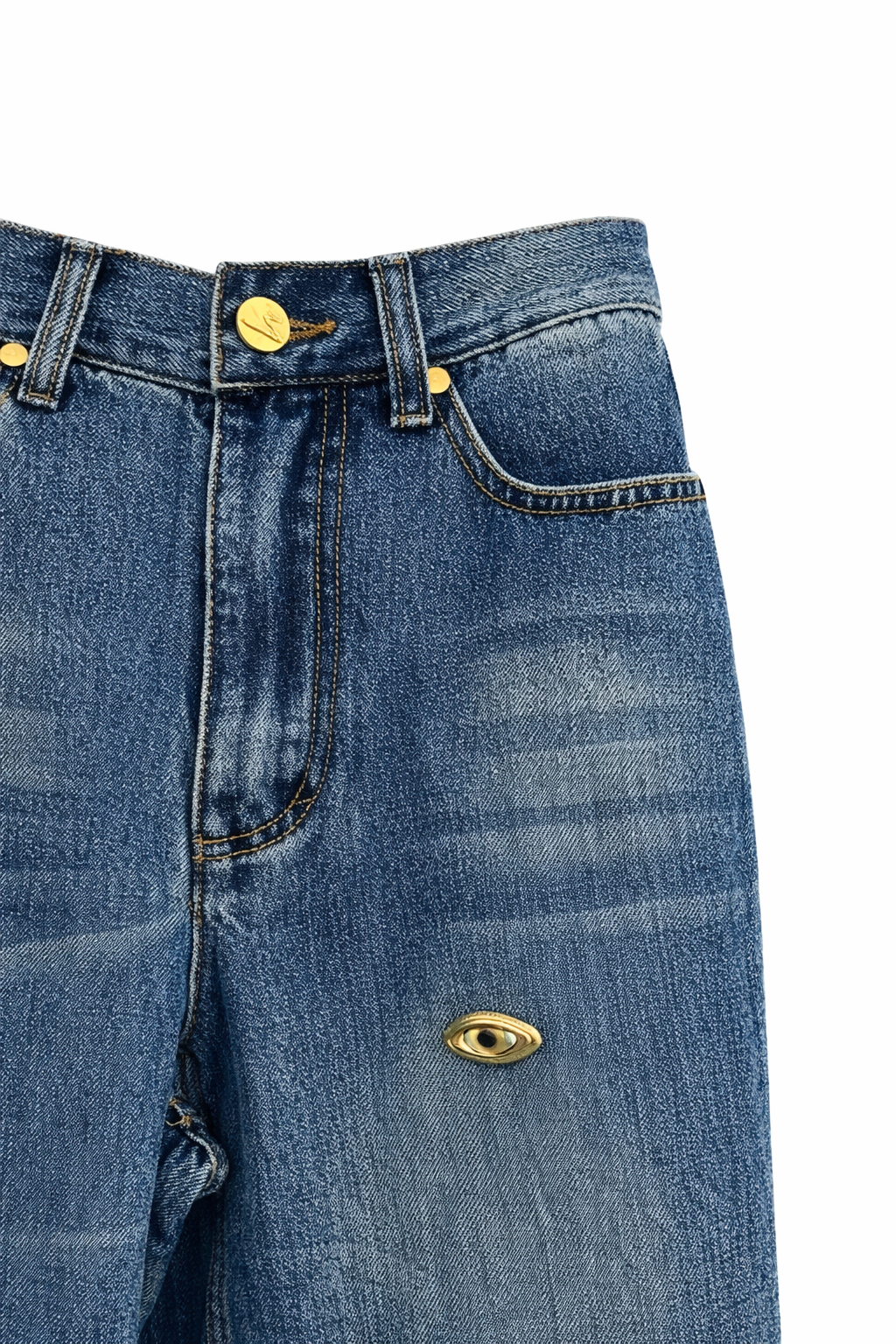 EMBELLISHED STRAIGHT LEG JEANS