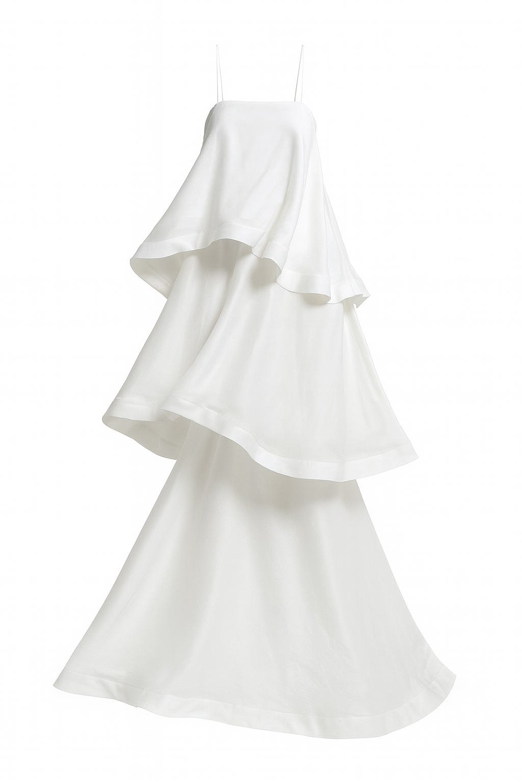 CASCADE LAYERED MAXI DRESS