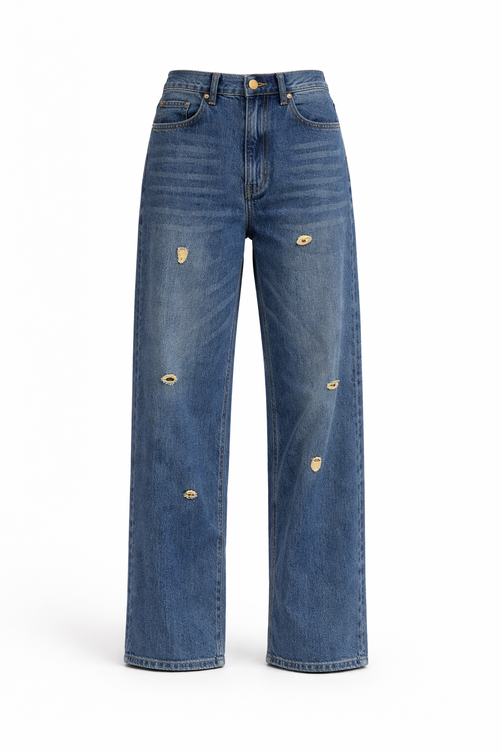 EMBELLISHED STRAIGHT LEG JEANS