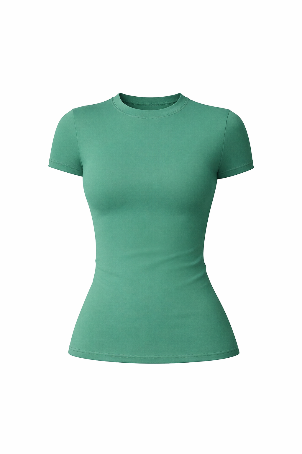 ESSENTIAL NYLON FITTED T-SHIRT