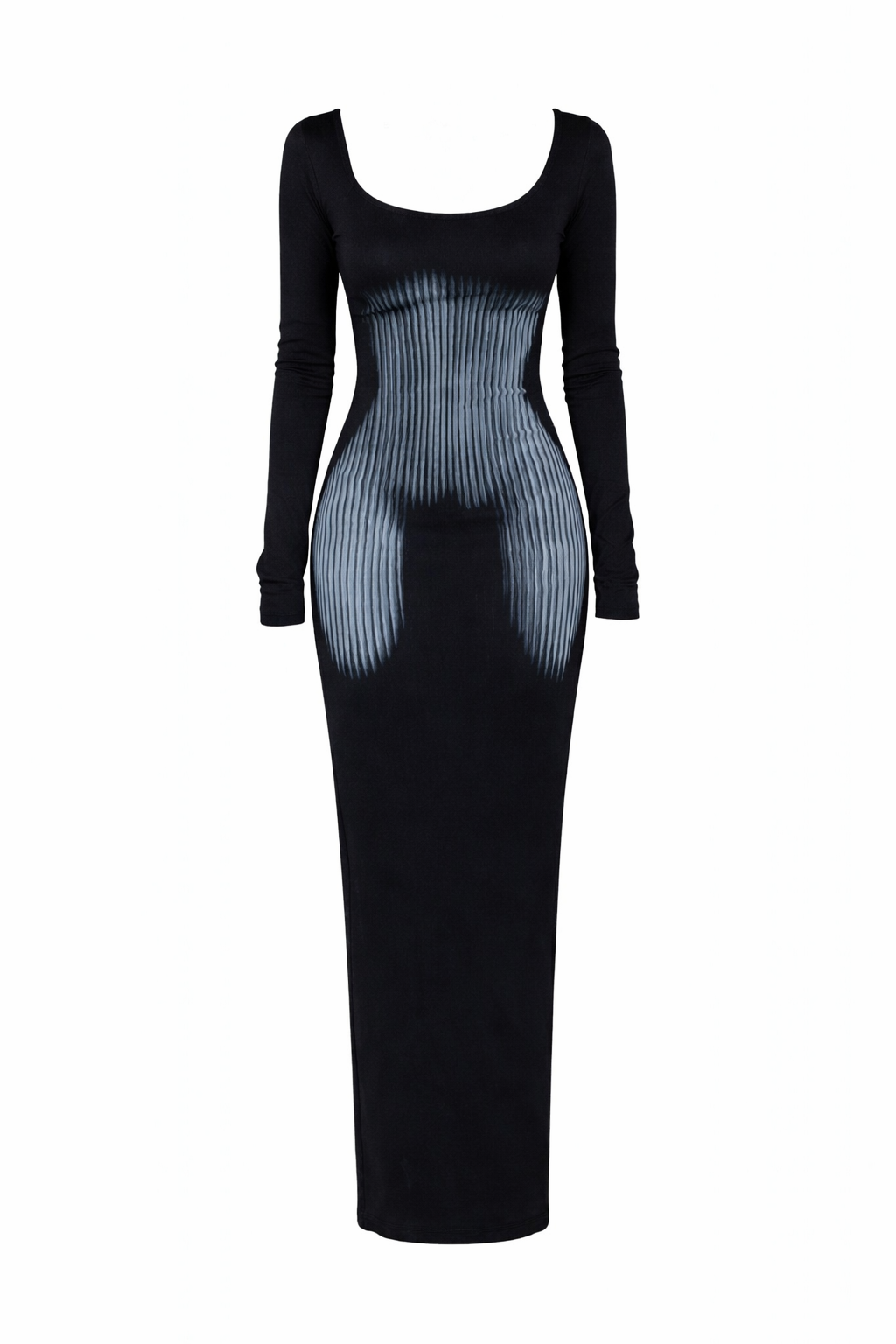 ILLUSION CORSET MAXI DRESS