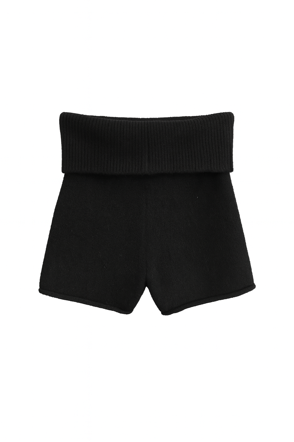 KNIT HIGH-WAISTED SHORTS