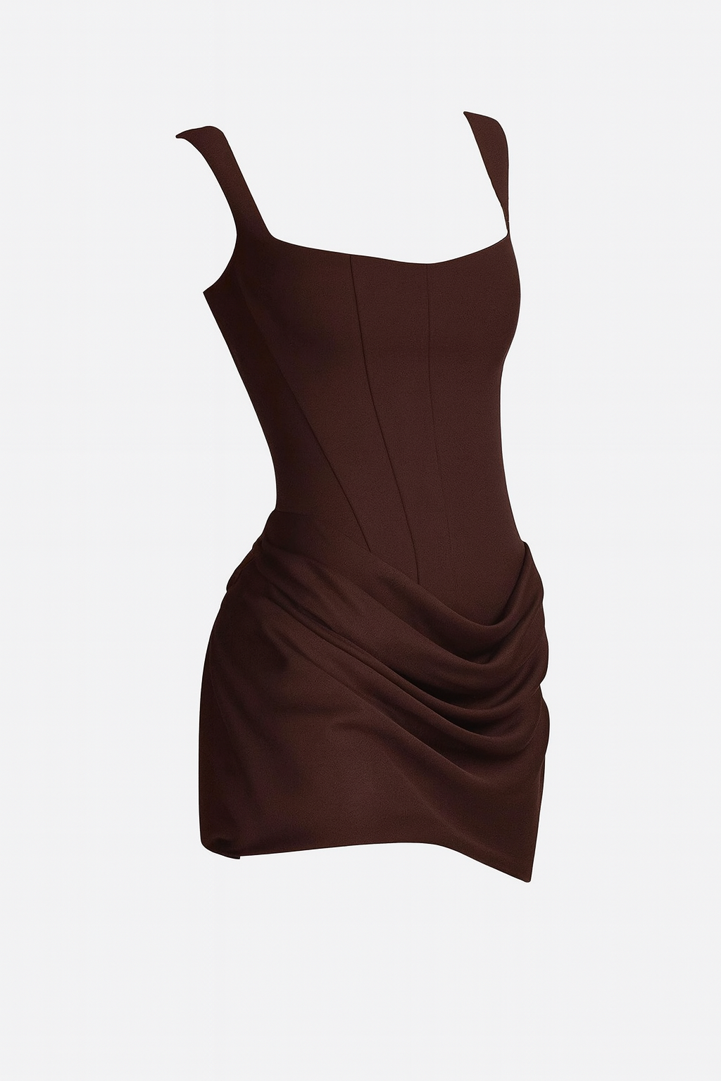 SCULPTED RUCHED MINI DRESS