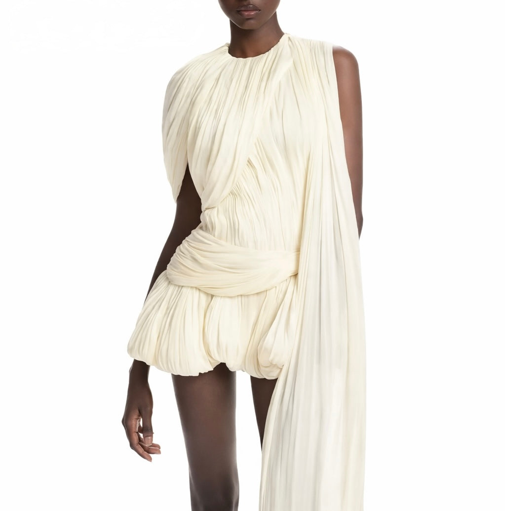 SCULPTED GODDESS MINI DRESS