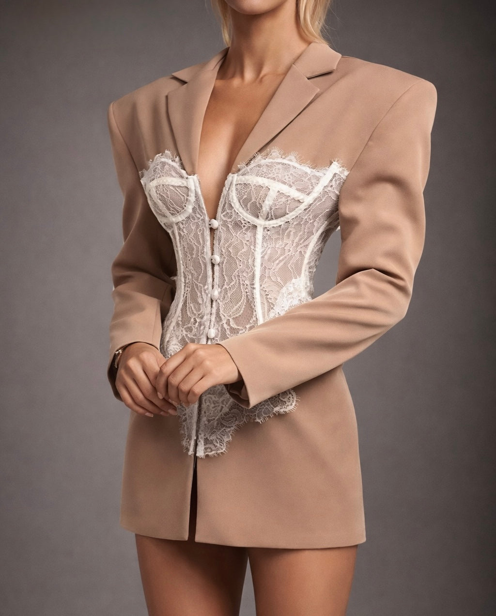 SCULPTED CORSET BLAZER