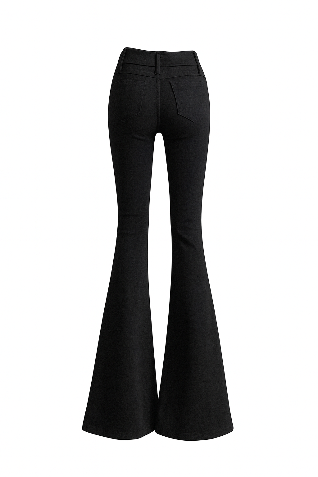 HIGH-WAIST FLARED JEANS