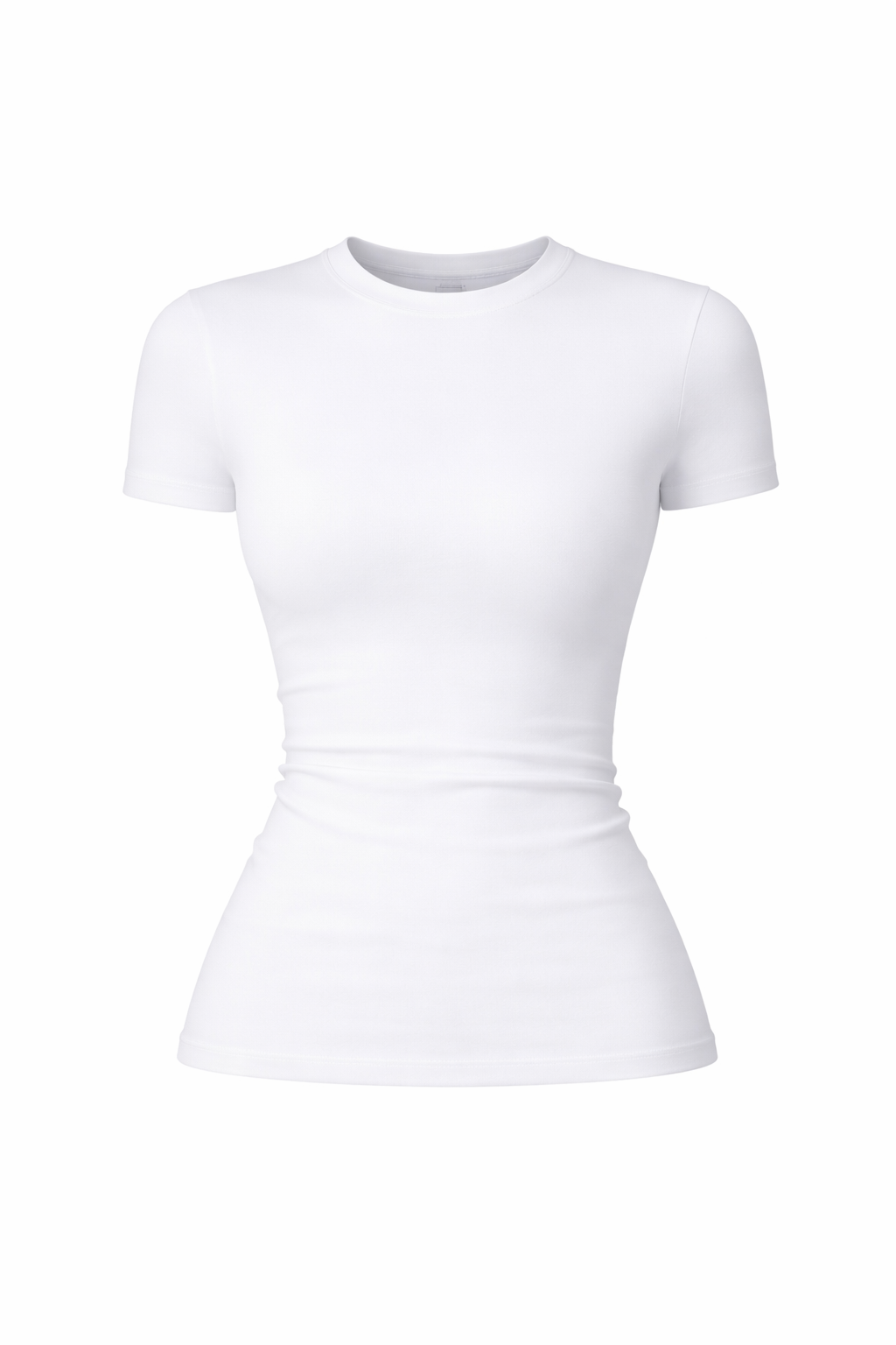 ESSENTIAL NYLON FITTED T-SHIRT