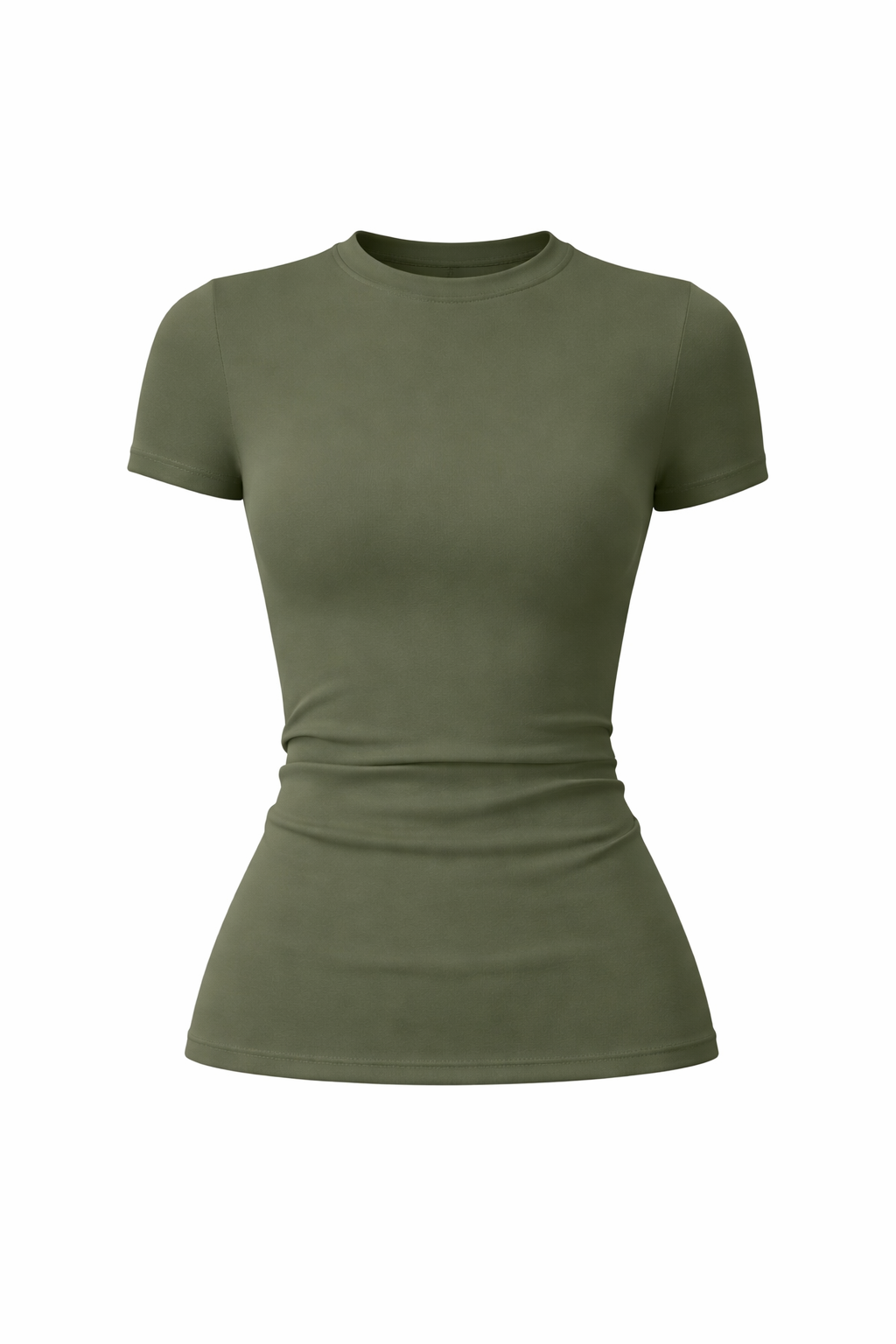 ESSENTIAL NYLON FITTED T-SHIRT