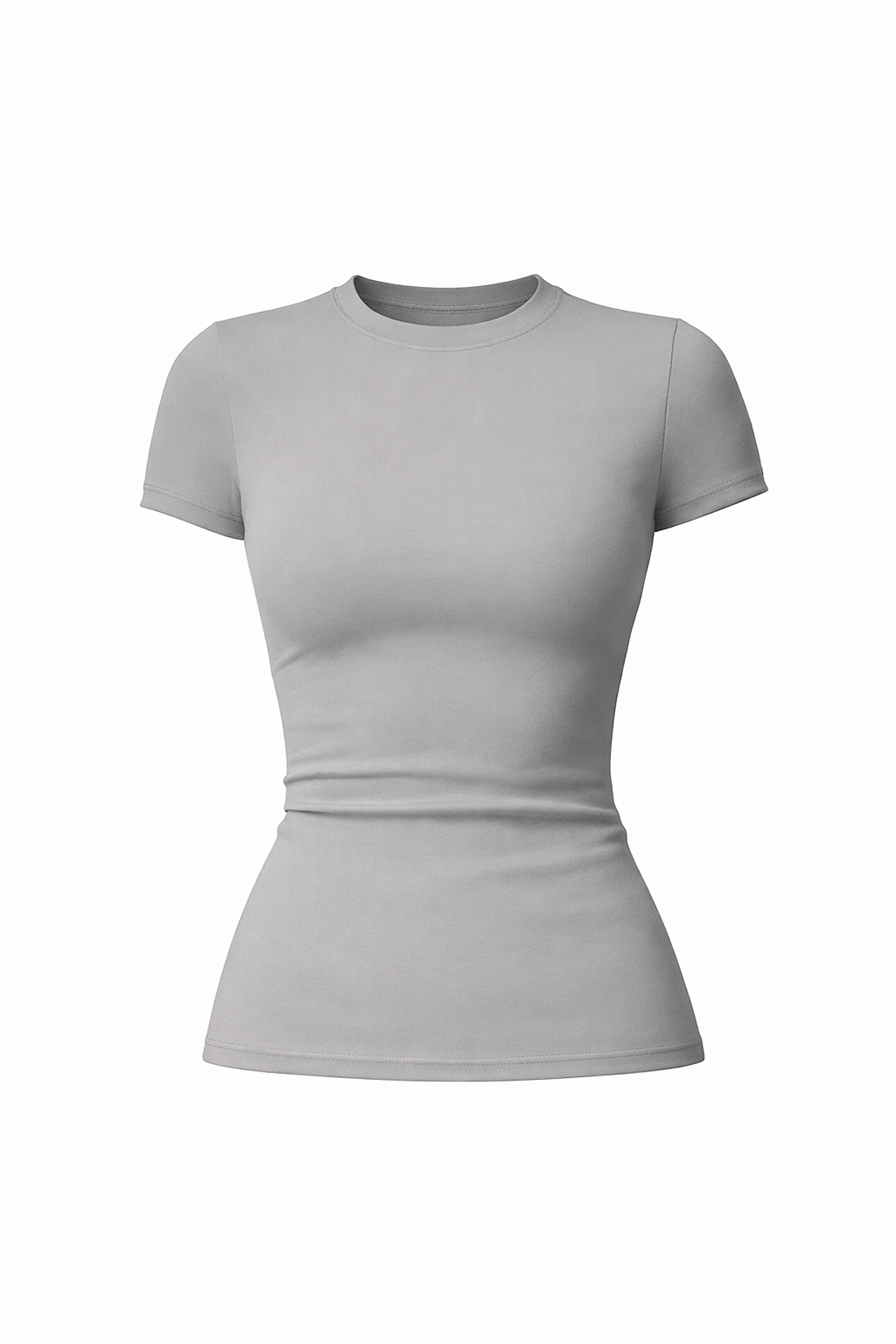 ESSENTIAL NYLON FITTED T-SHIRT