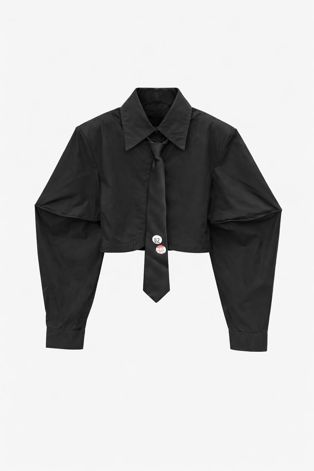 CROPPED SHIRT WITH TIE