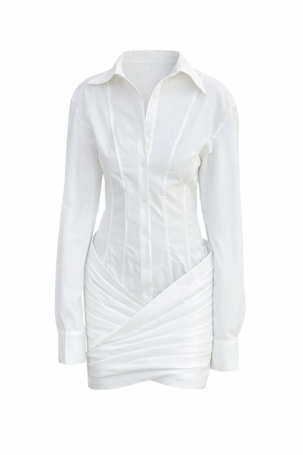 TAILORED SHIRT MINI DRESS