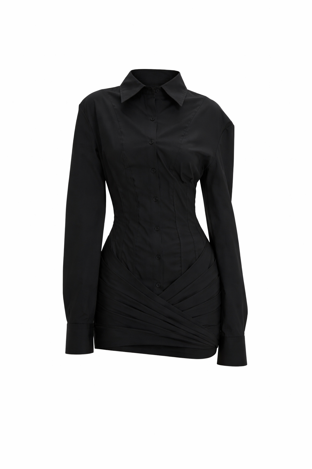 TAILORED SHIRT MINI DRESS