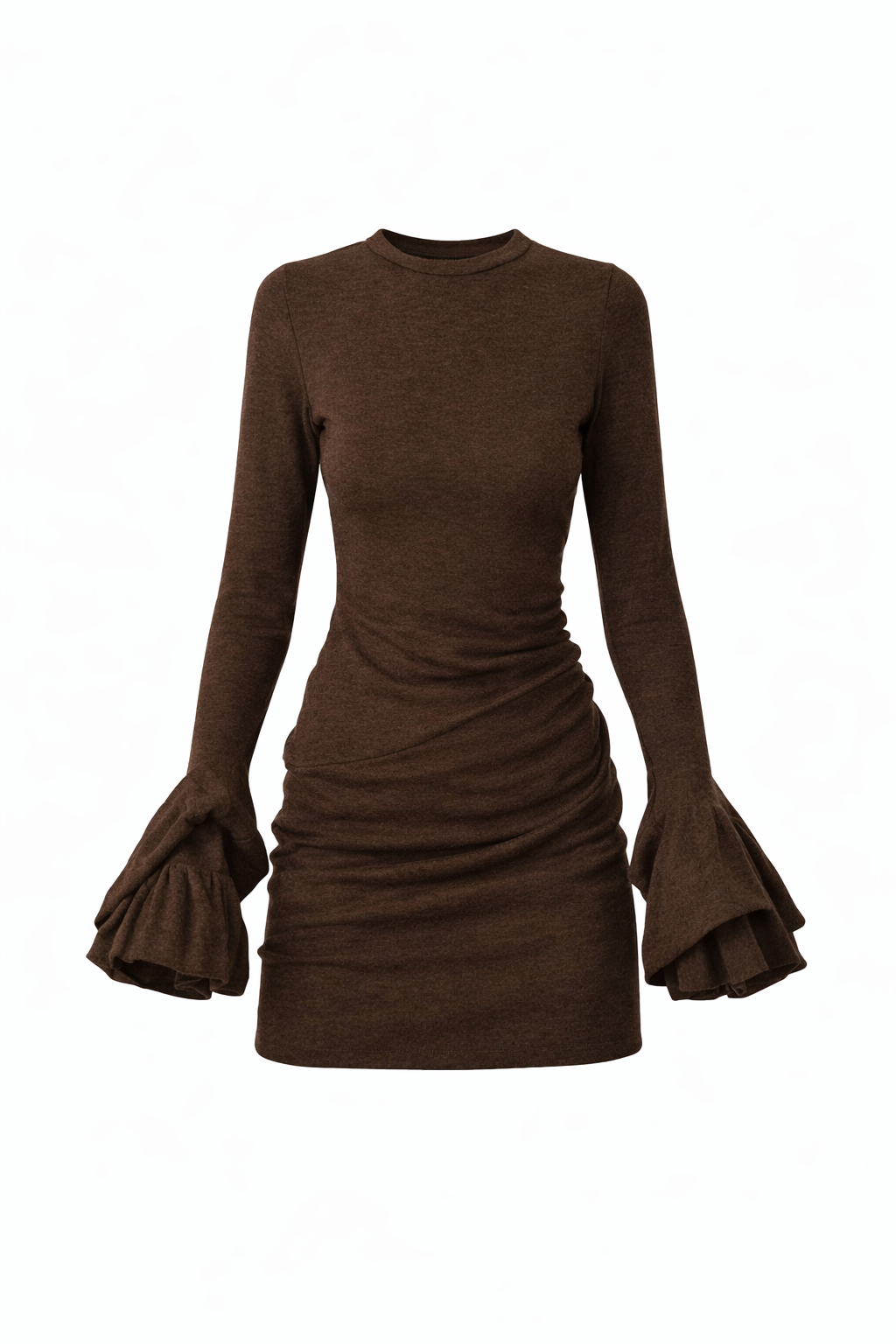 FLARED SLEEVES MINI DRESS