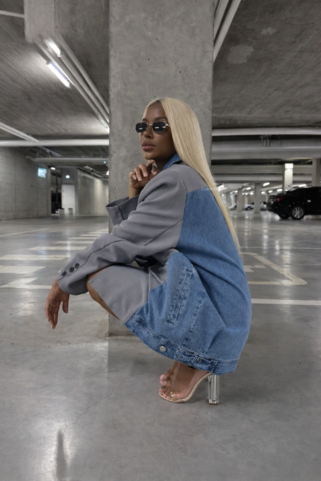 DENIM PATCHWORK BLAZER