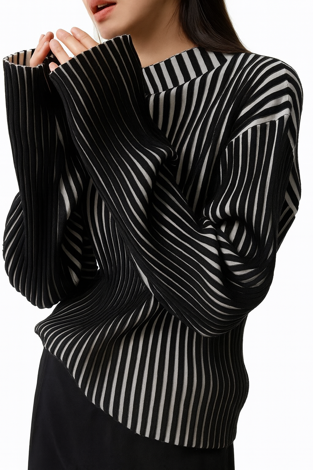 CONTOUR RIBBED SWEATER