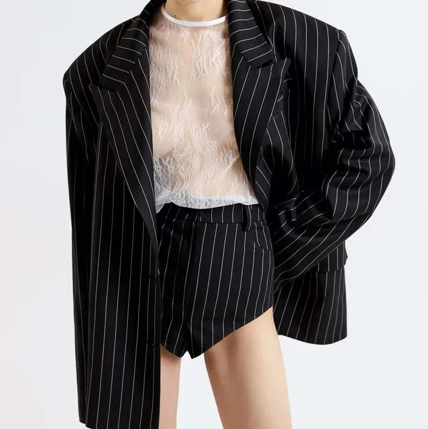 PINSTRIPE POWER SUIT SET