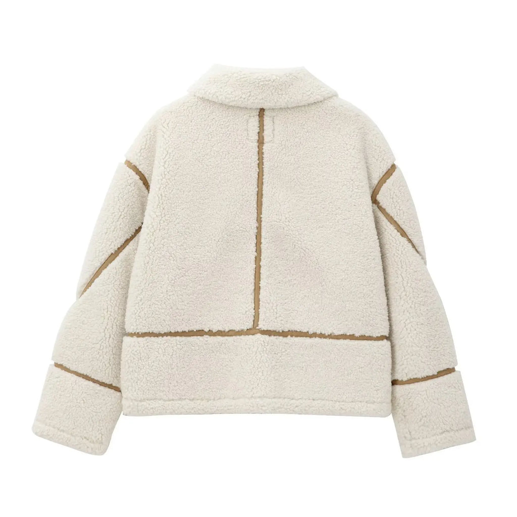 SHERPA PANELLED ZIP JACKET