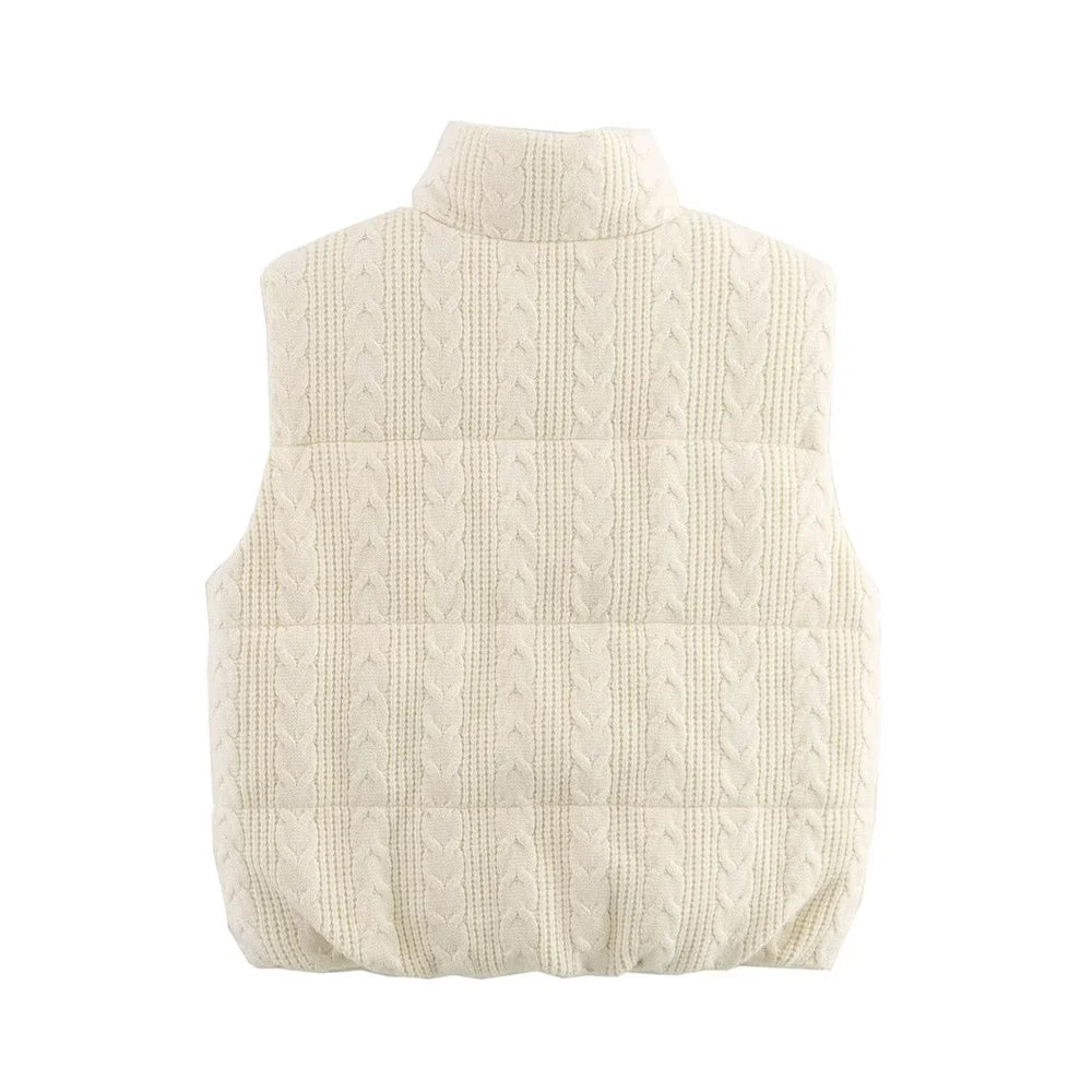 CABLE KNIT VEST