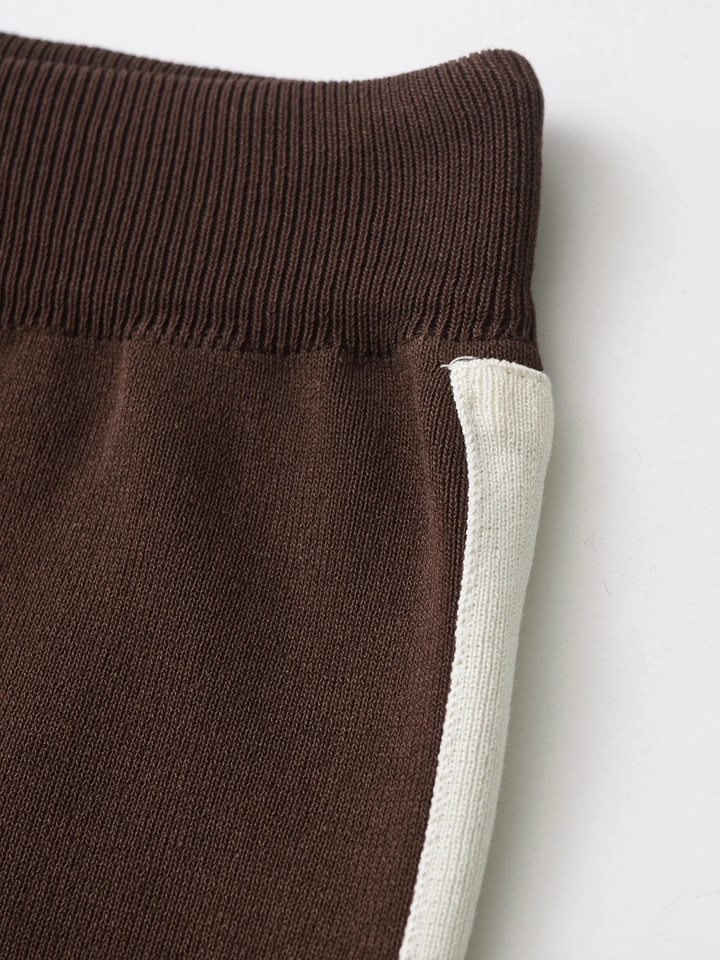 CHOCOLATE KNIT ZIP-UP SET