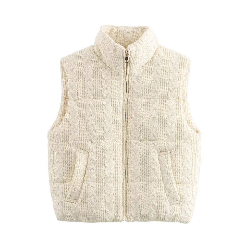 CABLE KNIT VEST