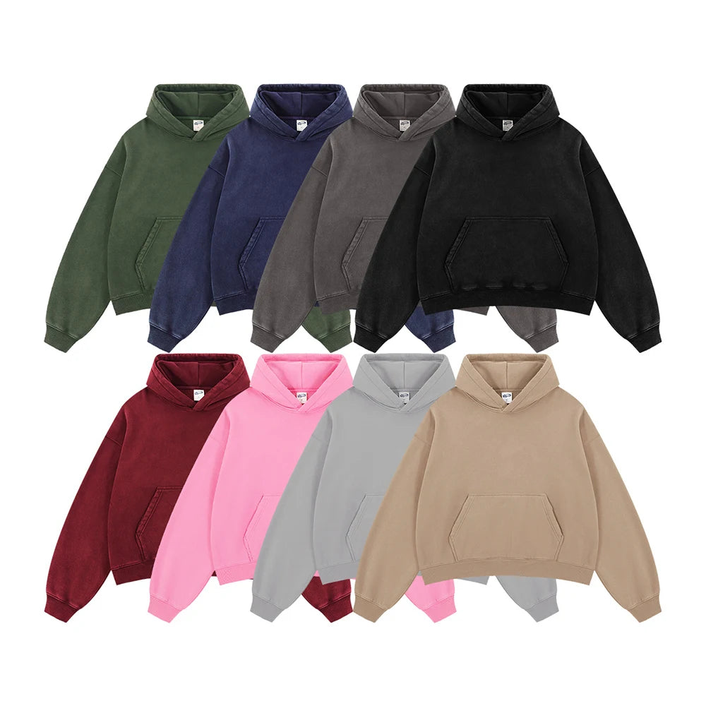 WASHED FLEECE HOODIES AND SWEATPANTS