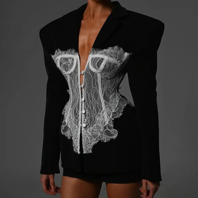 SCULPTED CORSET BLAZER