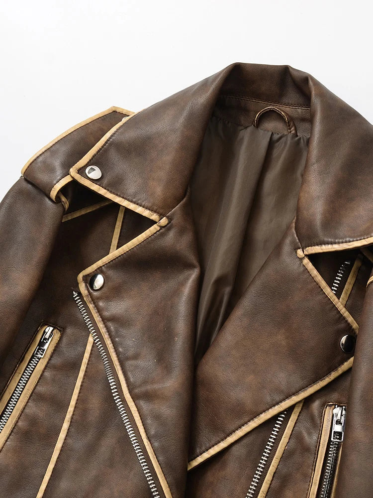 VINTAGE EDGE LEATHER JACKET