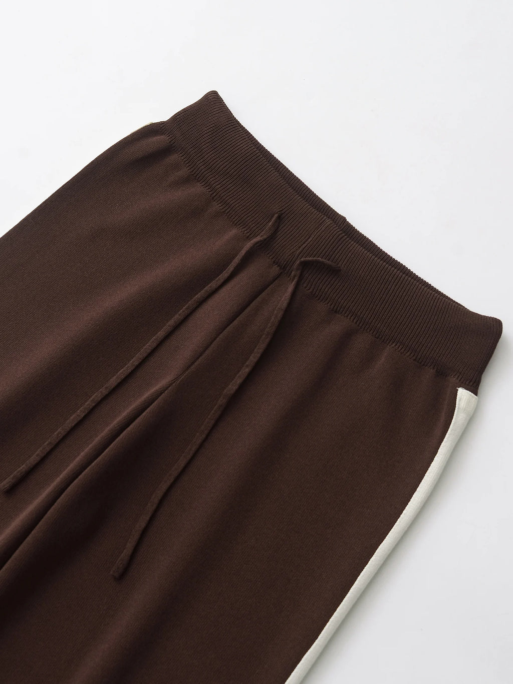 CHOCOLATE KNIT ZIP-UP SET