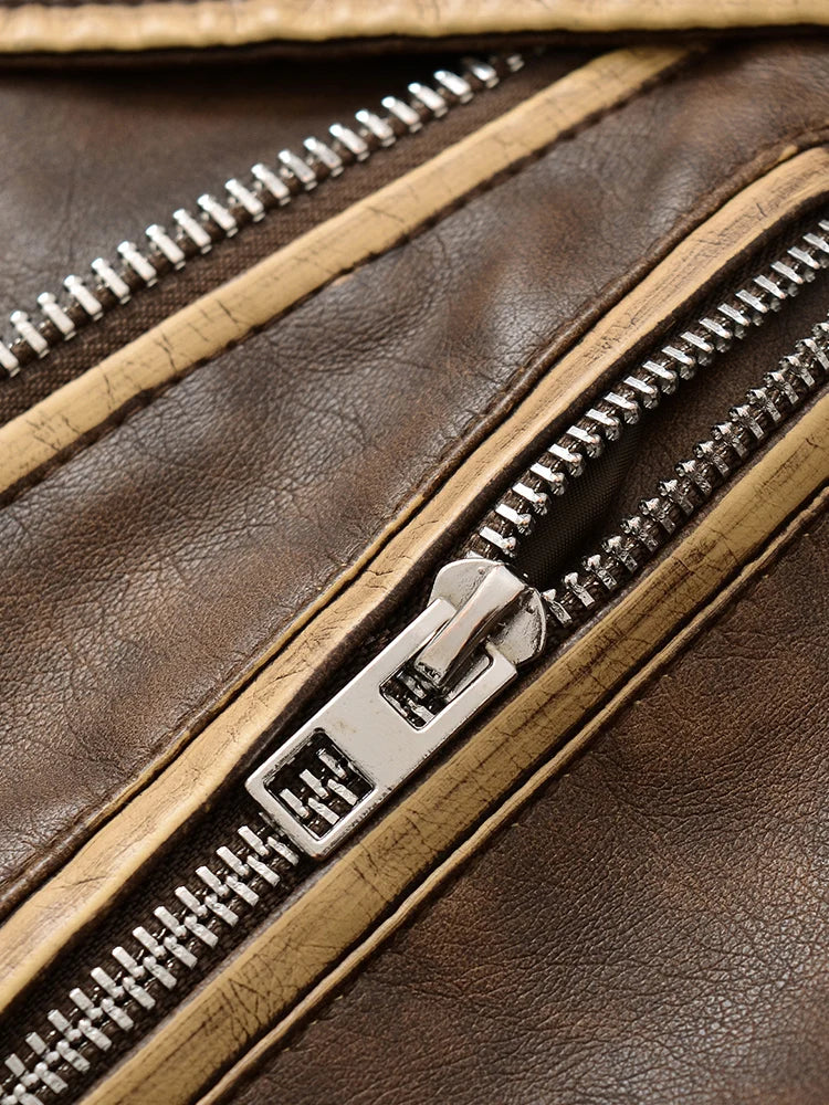 VINTAGE EDGE LEATHER JACKET