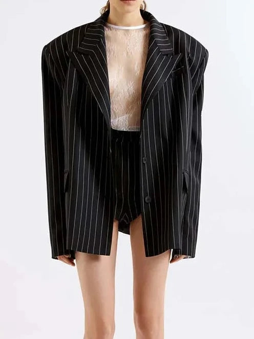 PINSTRIPE POWER SUIT SET