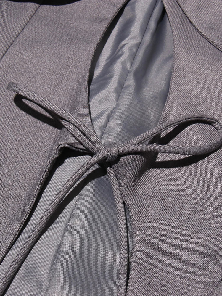 NOVA TIE-FRONT BLAZER