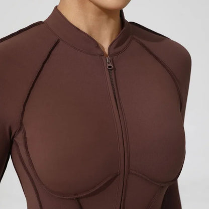 ZIPPER LONG JUMPSUIT